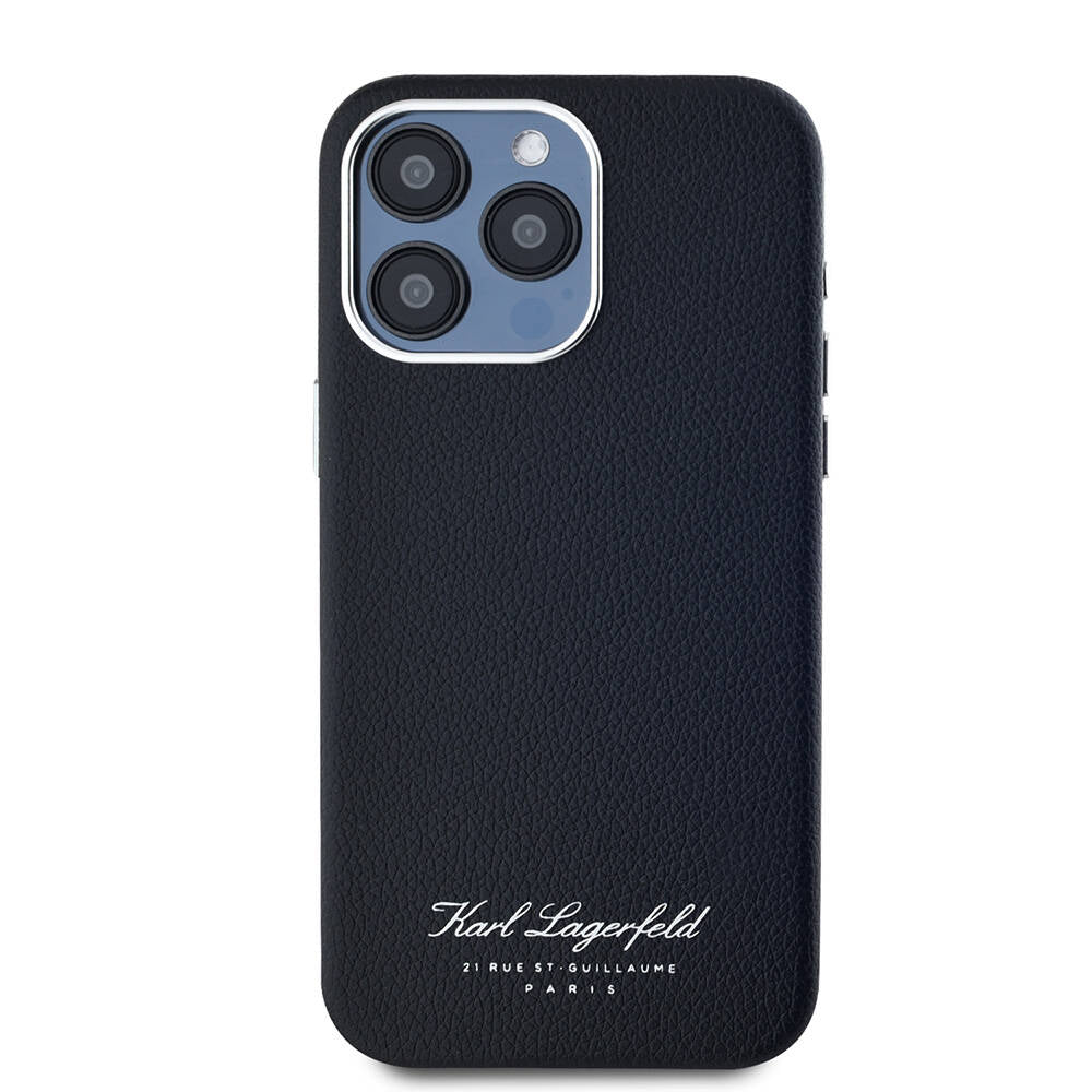 iPhone 15 Pro Kılıf Karl Lagerfeld Orijinal Lisanslı KL Yazılı Hotel Kılıf
