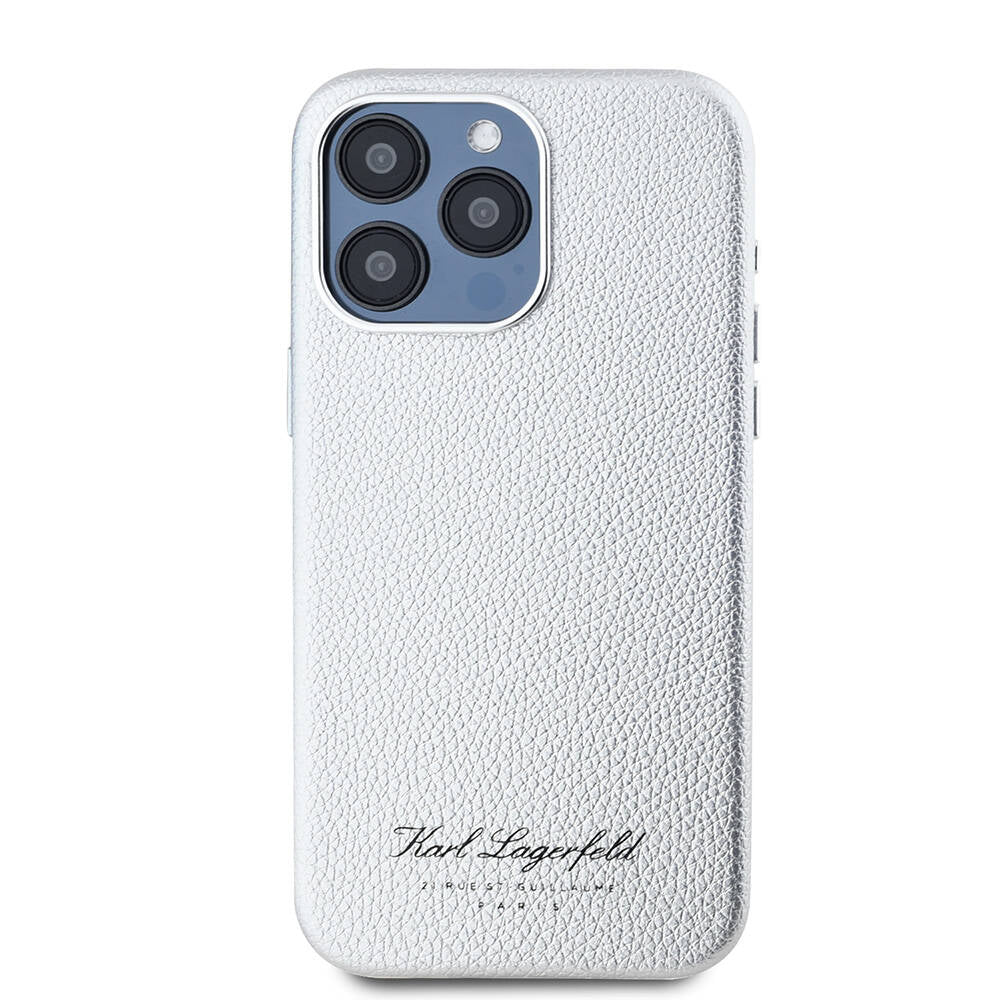 iPhone 15 Pro Kılıf Karl Lagerfeld Orijinal Lisanslı KL Yazılı Hotel Kılıf