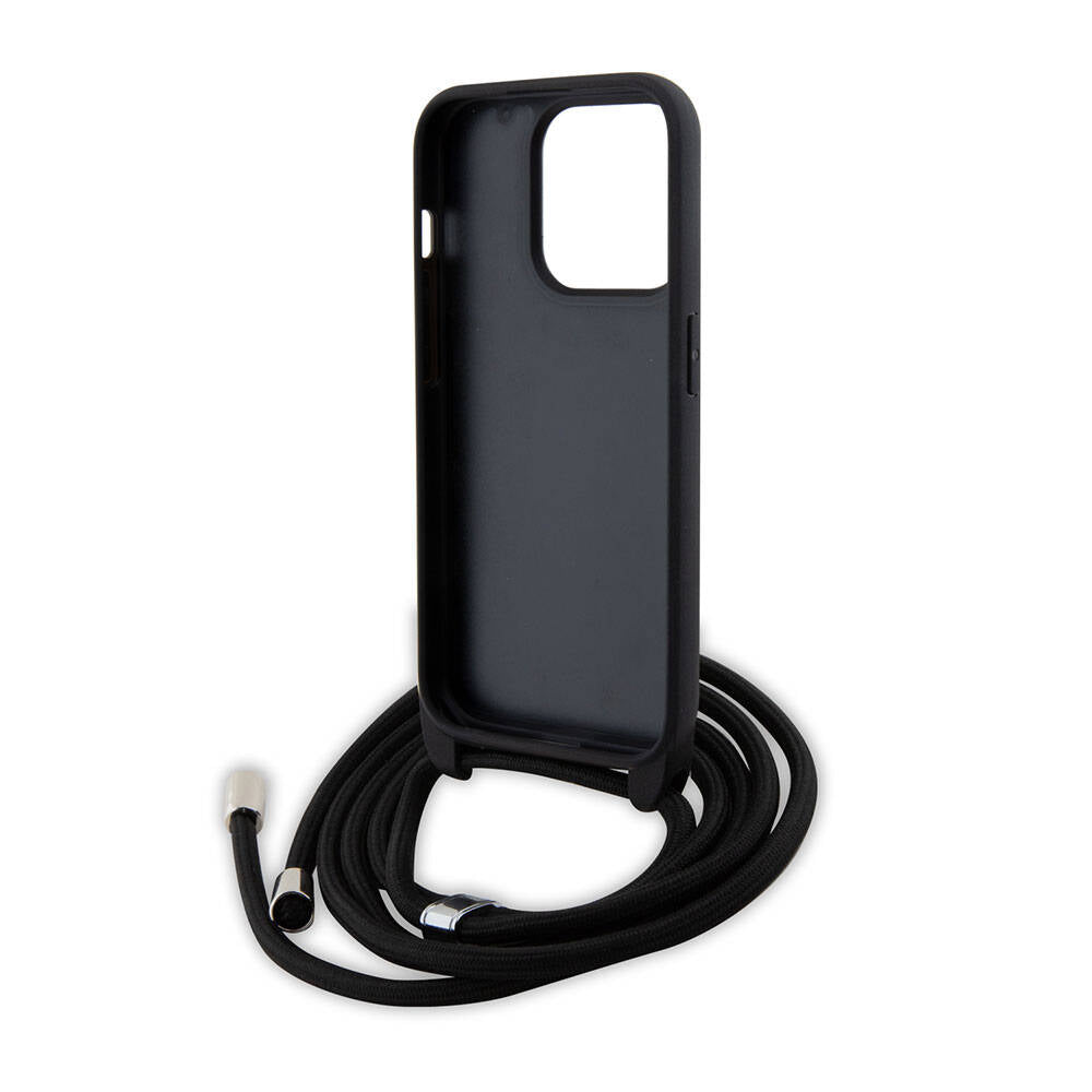 iPhone 15 Pro Kılıf Karl Lagerfeld Askı İpli K&C Metal Logo Orijinal Lisanslı Kılıf