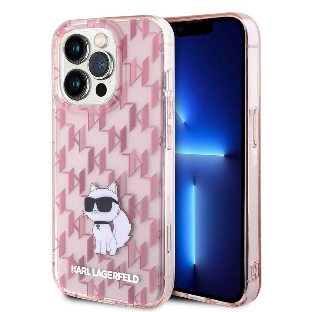 iPhone 15 Pro Kılıf Karl Lagerfeld IML C Monogram Orijinal Lisanslı Kılıf