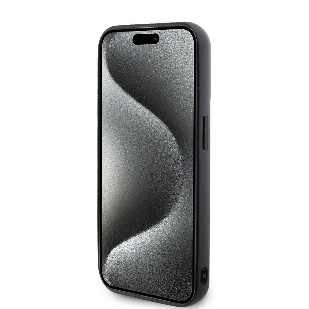 iPhone 15 Pro Kılıf Karl Lagerfeld Silikon 3D K&C Logo Orijinal Lisanslı Kılıf