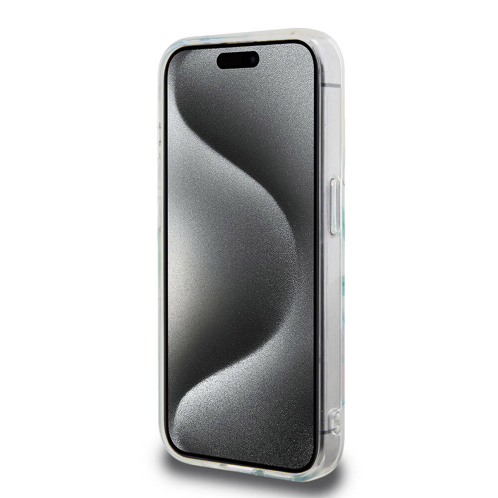 iPhone 15 Pro Kılıf Lacoste Orijinal Lisanslı M-safe Şarj Özellikli Çift Katmanlı Yamalar Desenli Kılıf