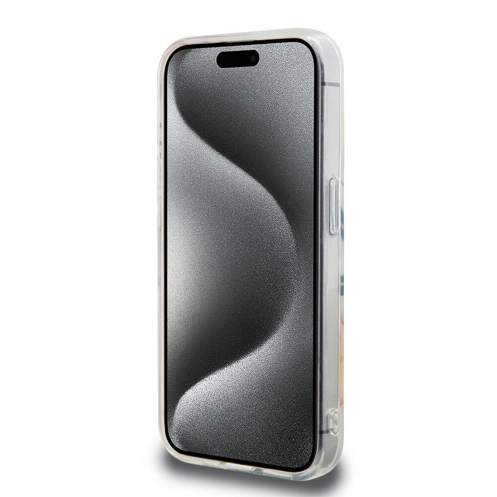iPhone 15 Pro Kılıf Lacoste Orijinal Lisanslı M-safe Şarj Özellikli Çift Katmanlı Yamalar Desenli Kılıf