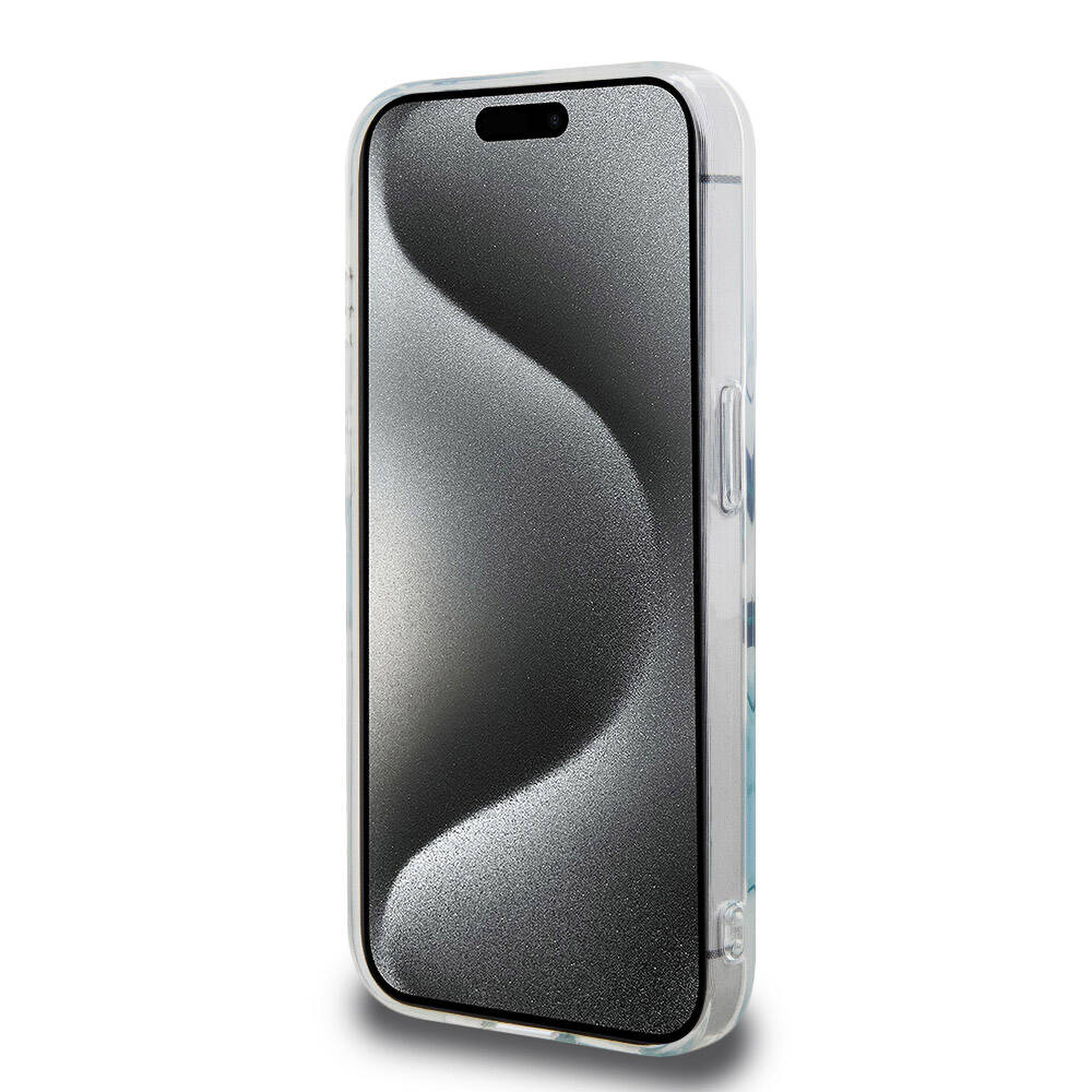 iPhone 15 Pro Kılıf Lacoste orijinal Lisanslı M-safe Şarj Özellikli Çift Katmanlı Yamalar Desenli Kılıf
