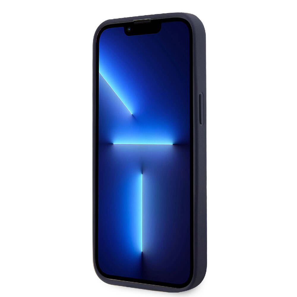 iPhone 15 Pro Kılıf Lacoste orijinal Lisanslı M-safe Şarj Özellikli PU Deri Görünümlü Kartlıklı Karışık Monogram Desenli Kılıf