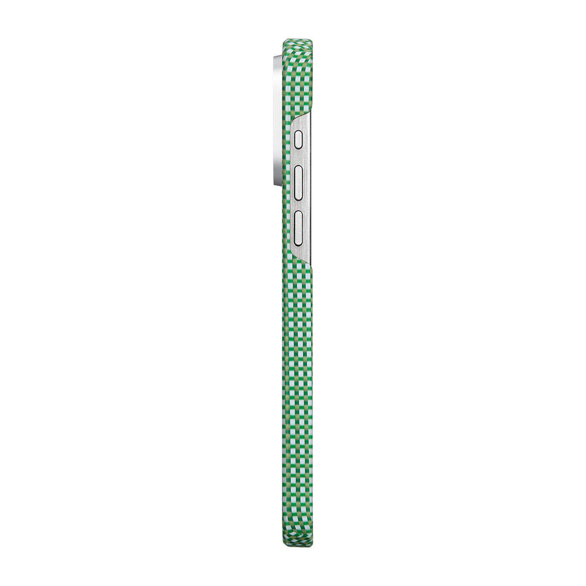 iPhone 15 Pro Kılıf M-safe Şarj Özellikli Awa Tasarımlı 1500D Aramid Karbon Fiber Pitaka Ultra-Slim Classic Serisi Forest Kılıf