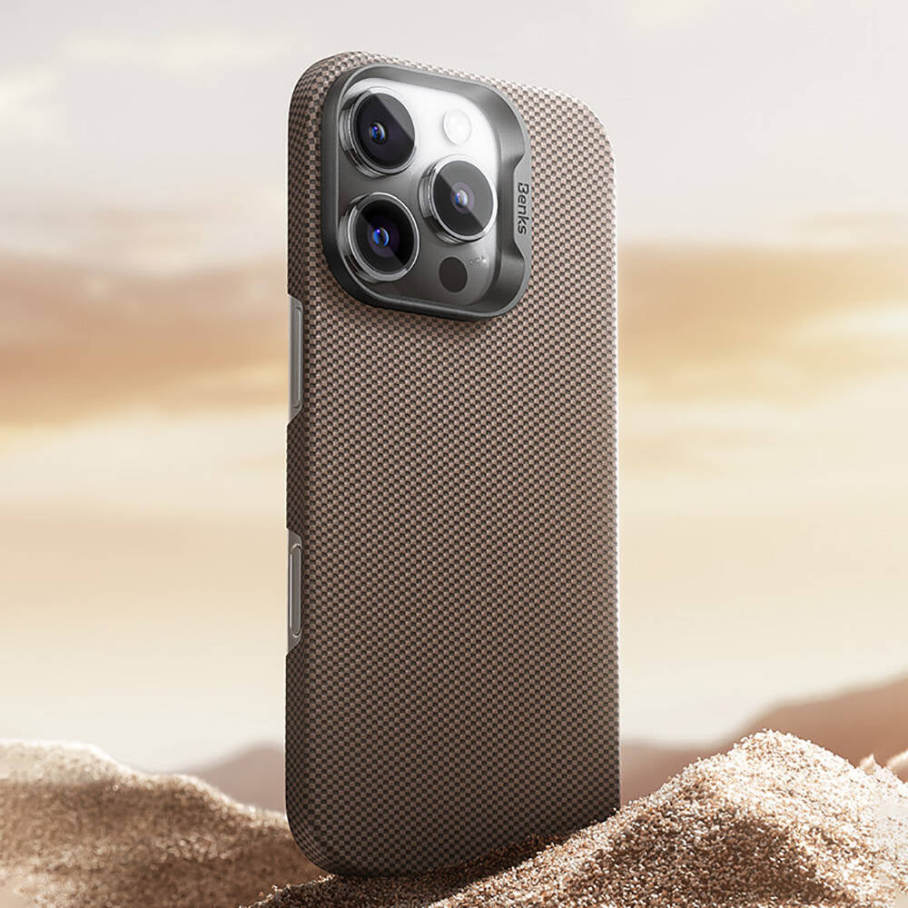 iPhone 15 Pro Kılıf M-safe Şarj Özellikli Benks ArmorTint Serisi ArmorAir Kevlar Kılıf