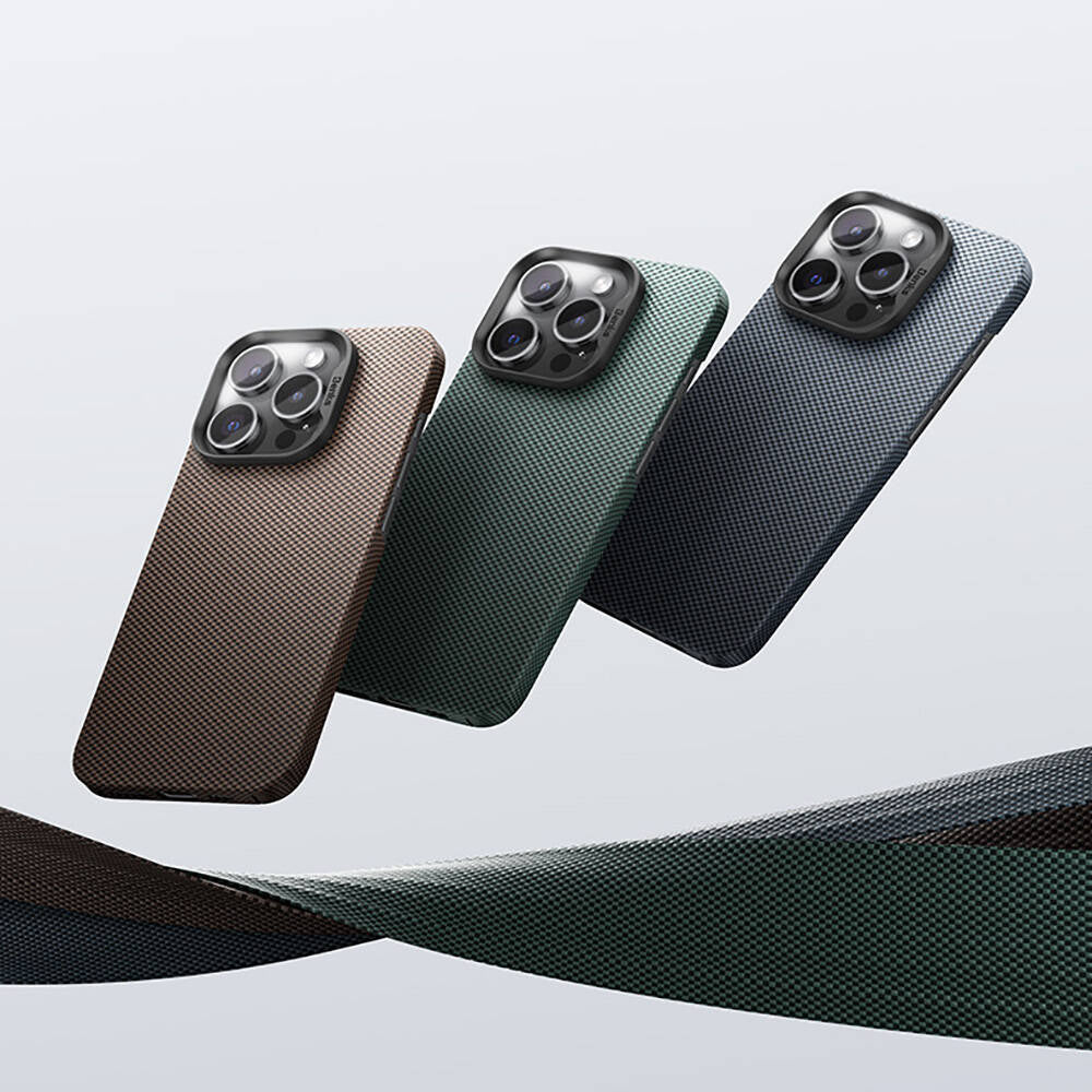 iPhone 15 Pro Kılıf M-safe Şarj Özellikli Benks ArmorTint Serisi ArmorAir Kevlar Karbon Kılıf