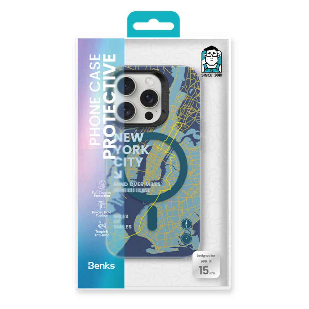 iPhone 15 Pro Kılıf M-safe Şarj Özellikli Benks City Serisi Kılıf