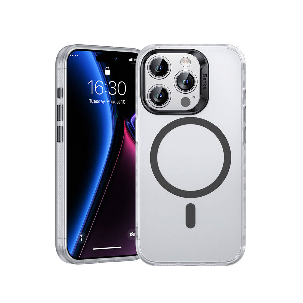 iPhone 15 Pro Kılıf M-safe Şarj Özellikli Benks Lucid Armor Kılıf