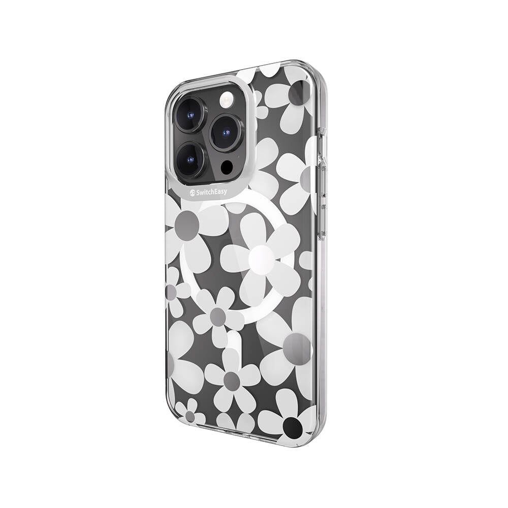 iPhone 15 Pro Kılıf M-safe Şarj Özellikli Çift IMD Baskılı Lisanslı Switcheasy Artist-M Fleur Kılıf