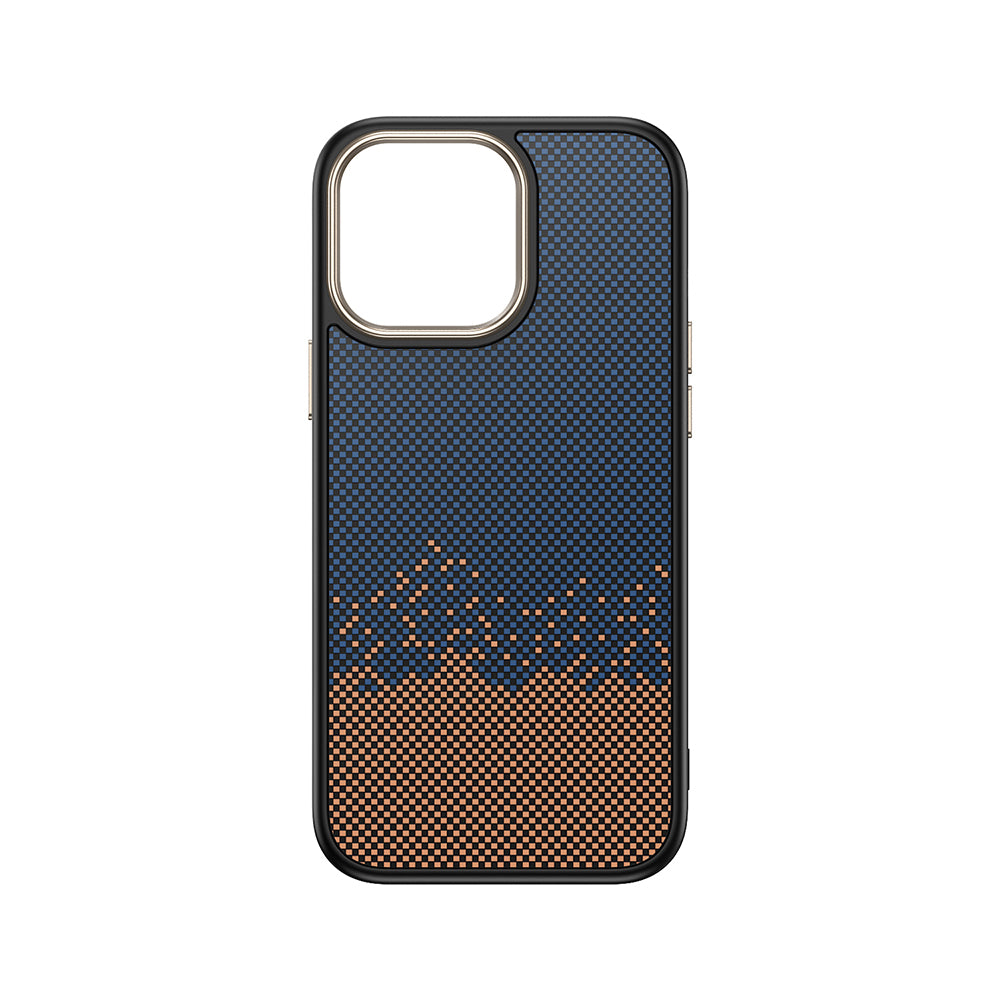 iPhone 15 Pro Kılıf M-safe Şarj Özellikli Karbon Fiber Görünümlü Zore Antina Kılıf