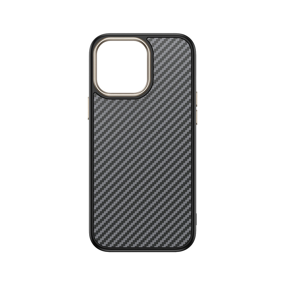 iPhone 15 Pro Kılıf M-safe Şarj Özellikli Karbon Fiber Görünümlü Zore Antina Kılıf