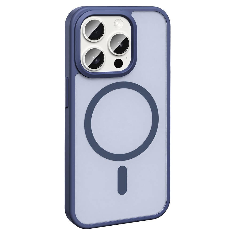 iPhone 15 Pro Kılıf M-safe Şarj Özellikli Mat Arka Yüzey Zore Sio Kılıf