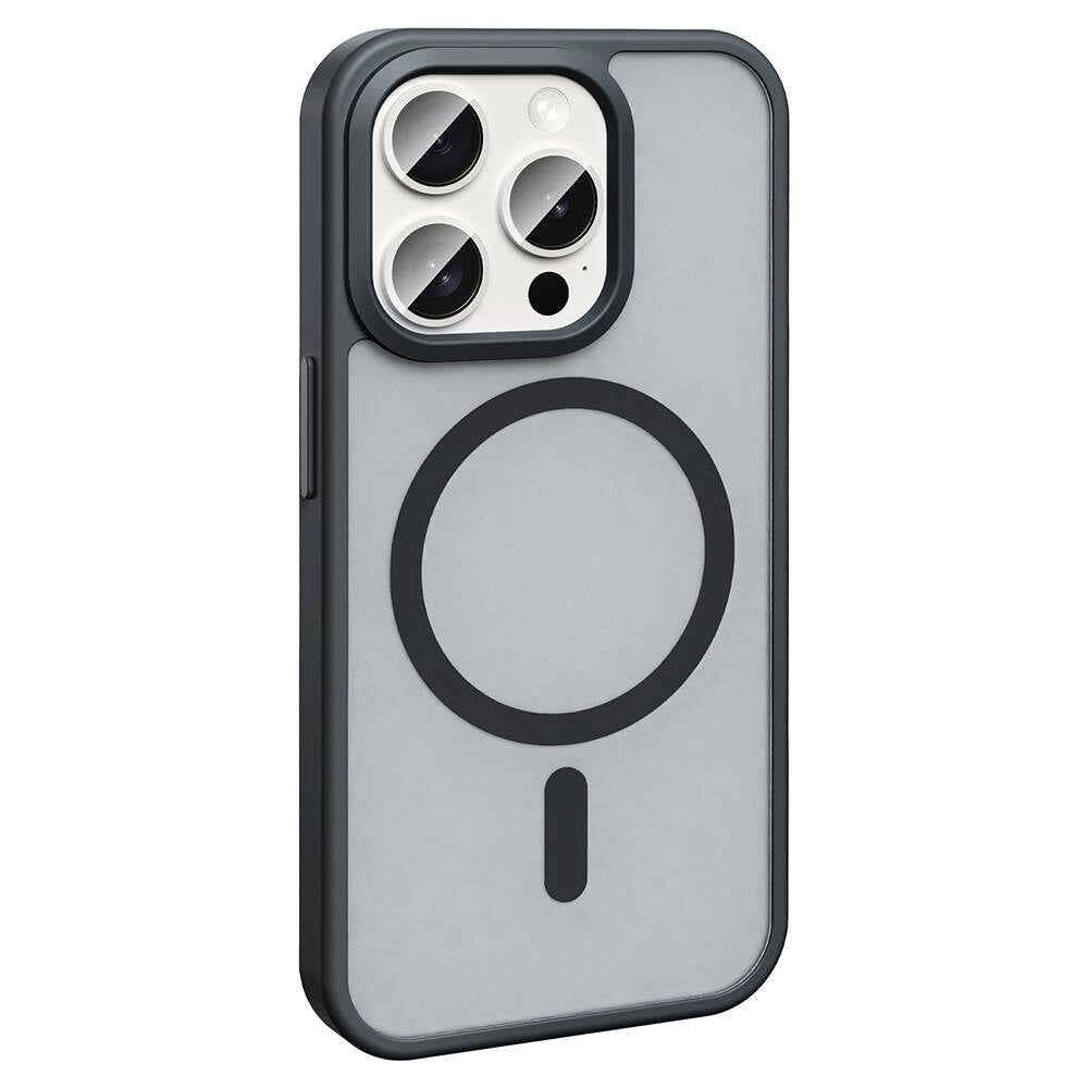 iPhone 15 Pro Kılıf M-safe Şarj Özellikli Mat Arka Yüzey Zore Sio Kılıf