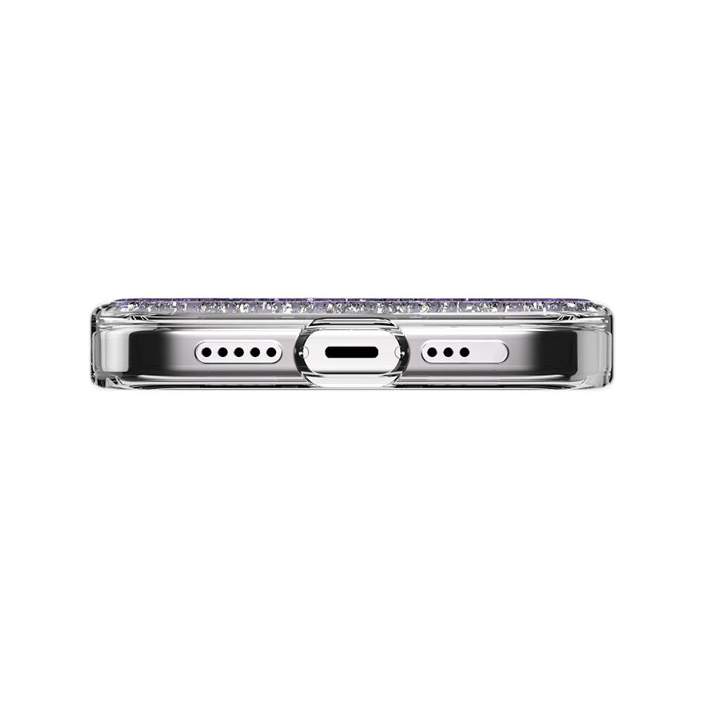 iPhone 15 Pro Kılıf M-safe Şarj Özellikli Parlayan Simli Şeffaf Lisanslı Switcheasy Starfield-M Kılıf