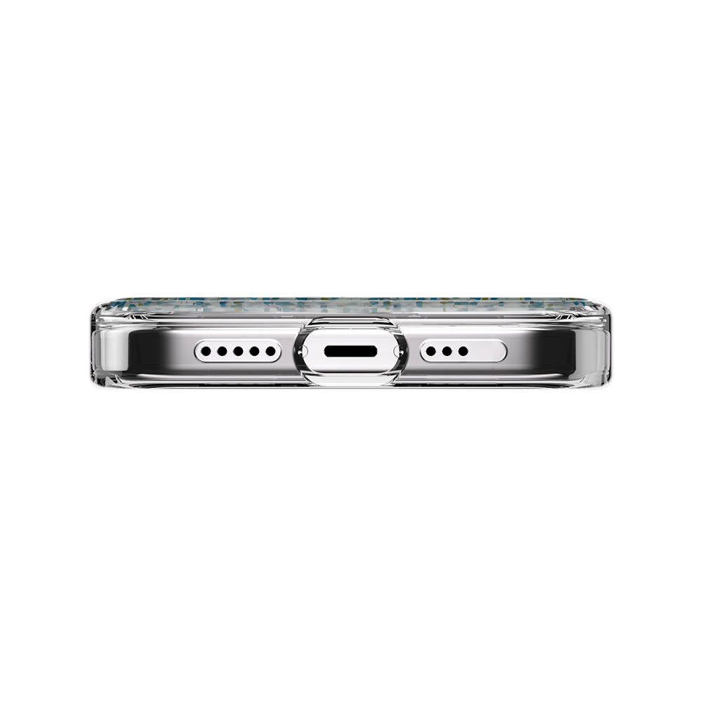 iPhone 15 Pro Kılıf M-safe Şarj Özellikli Parlayan Simli Şeffaf Lisanslı Switcheasy Starfield-M Kılıf