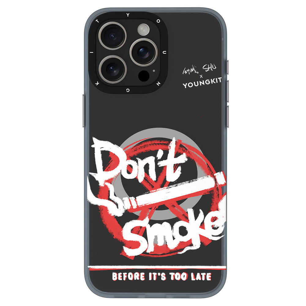 iPhone 15 Pro Kılıf M-safe Şarj Özellikli Shu Tasarımlı Youngkit City Serisi Kılıf