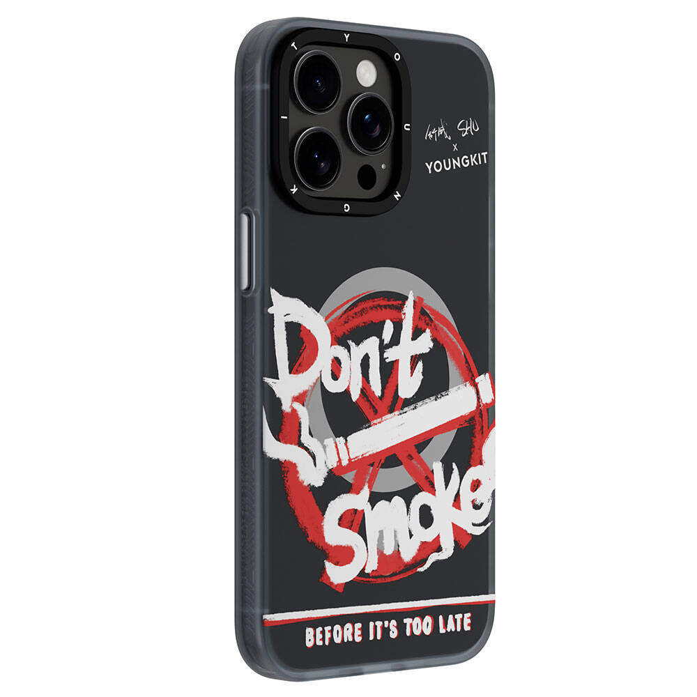 iPhone 15 Pro Kılıf M-safe Şarj Özellikli Shu Tasarımlı Youngkit City Serisi Kılıf