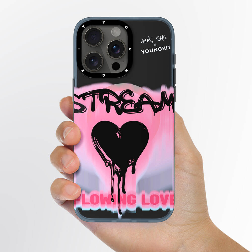 iPhone 15 Pro Kılıf M-safe Şarj Özellikli Shu Tasarımlı Youngkit Dreamland Serisi Kılıf