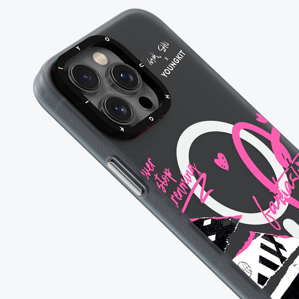 iPhone 15 Pro Kılıf M-safe Şarj Özellikli Shu Tasarımlı Youngkit Dreamland Serisi Kılıf