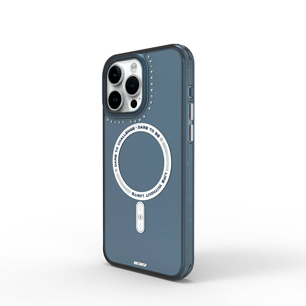 iPhone 15 Pro Kılıf M-safe Şarj Özellikli Wiwu Basic Color J Serisi Kılıf