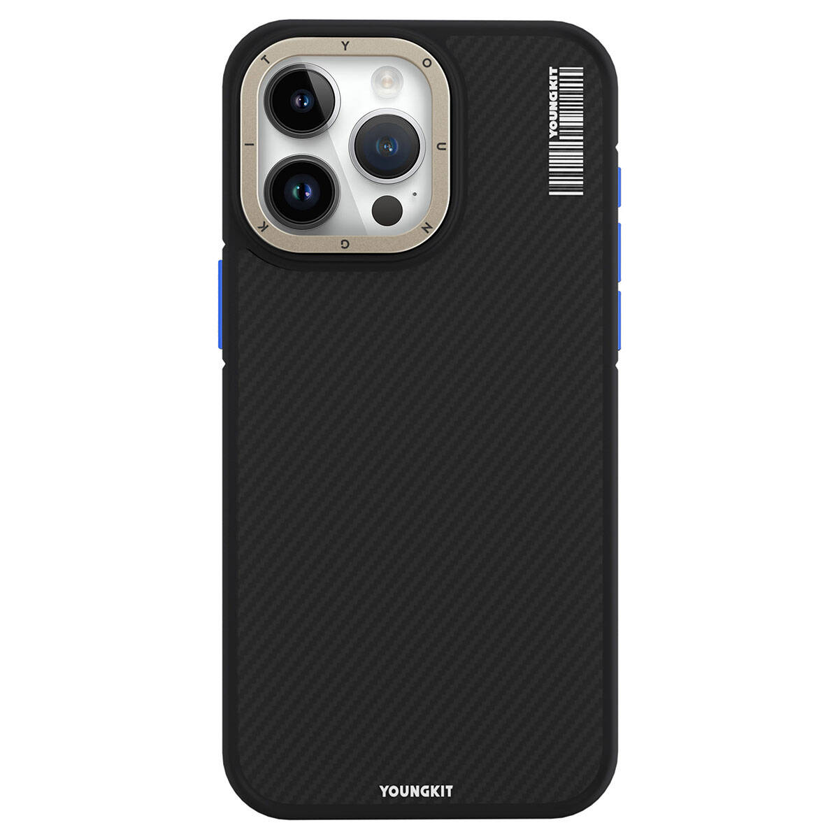 iPhone 15 Pro Kılıf M-safe Şarj Özellikli YoungKit 600D Kevlar Kılıf