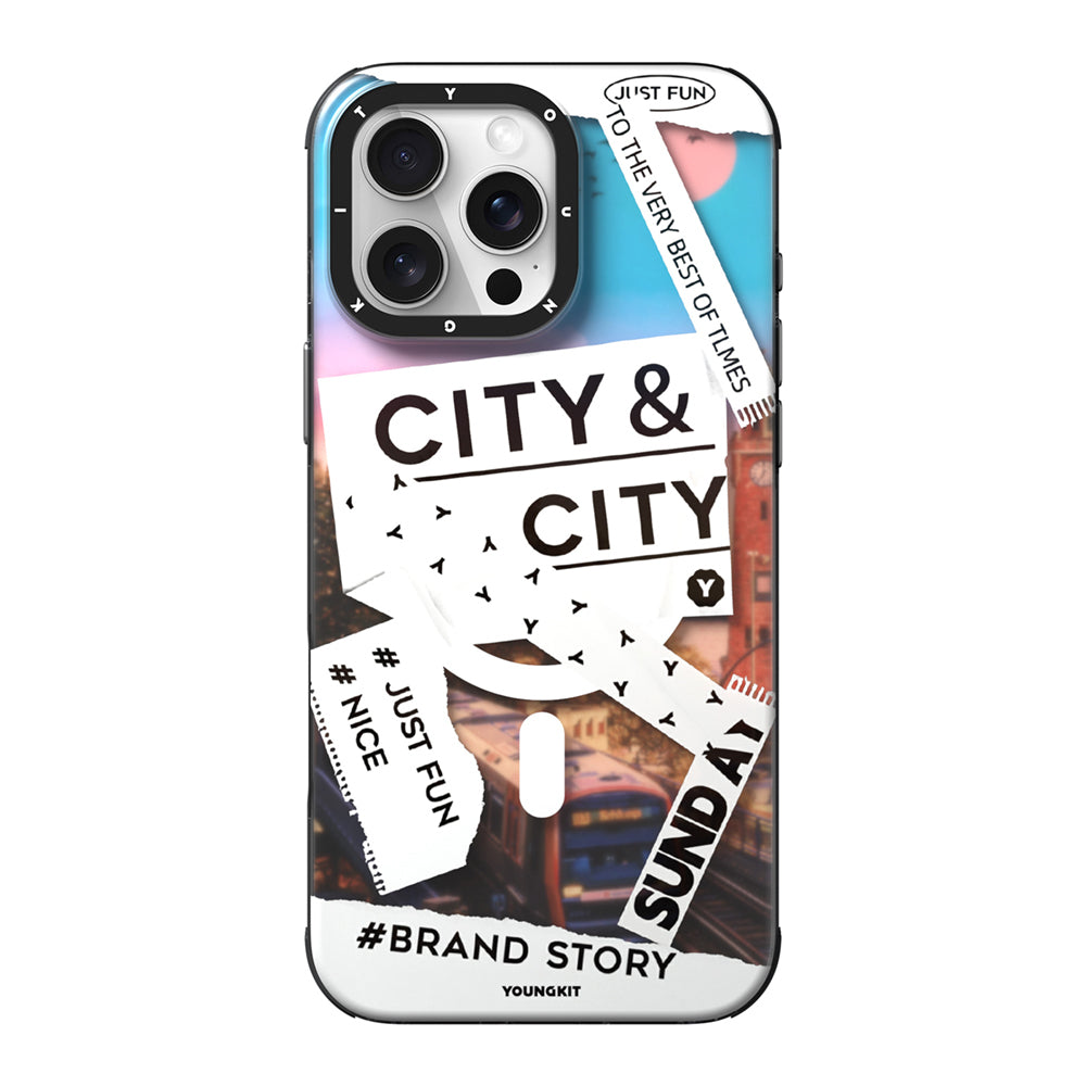 iPhone 15 Pro Kılıf M-safe Şarj Özellikli Youngkit A-City Serisi Kılıf