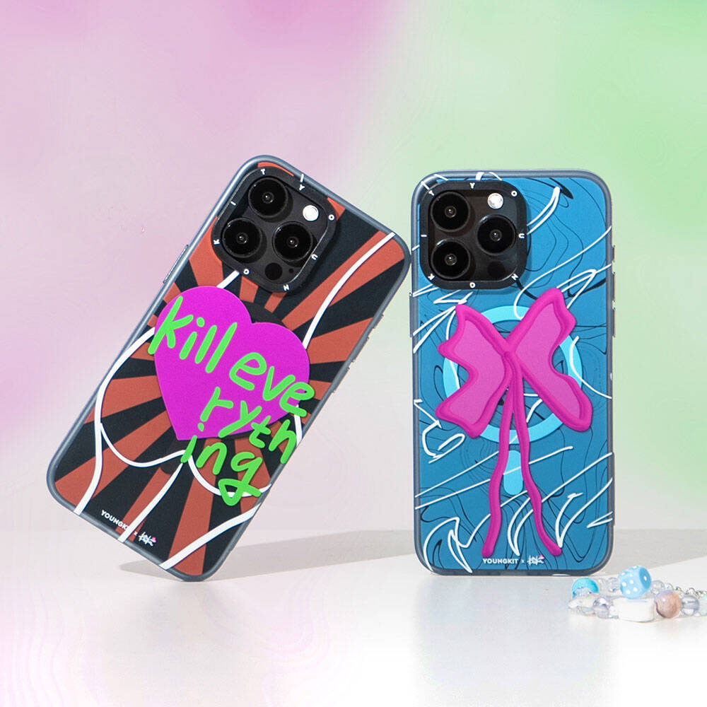 iPhone 15 Pro Kılıf M-safe Şarj Özellikli Youngkit Anti-Trend Serisi Kılıf