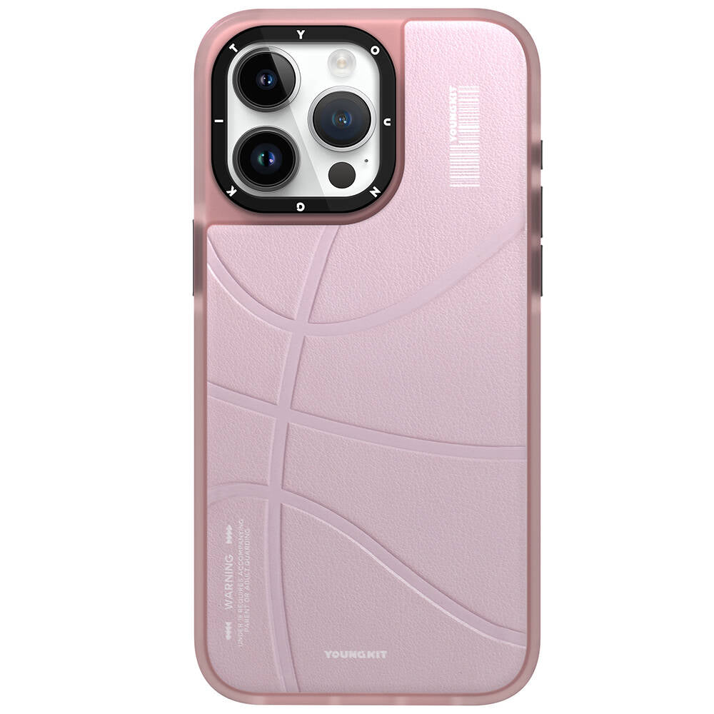 iPhone 15 Pro Kılıf M-safe Şarj Özellikli Youngkit Backboard Serisi Leather Kılıf