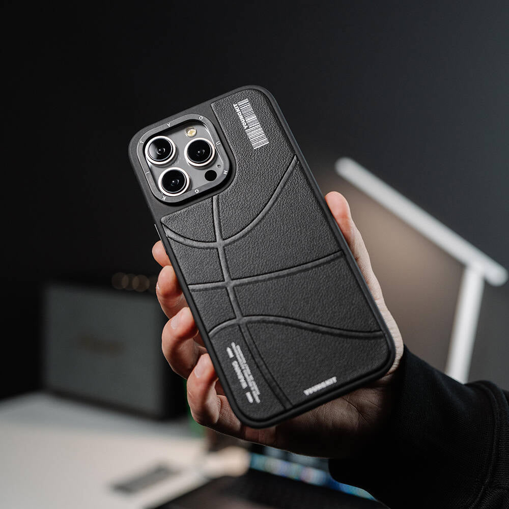 iPhone 15 Pro Kılıf M-safe Şarj Özellikli Youngkit Backboard Serisi Leather Kılıf