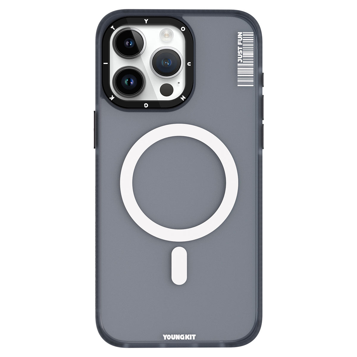 iPhone 15 Pro Kılıf M-safe Şarj Özellikli Youngkit Colored Sand Serisi Kılıf