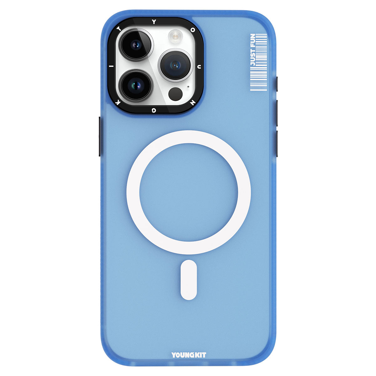iPhone 15 Pro Kılıf M-safe Şarj Özellikli Youngkit Colored Sand Serisi Kılıf
