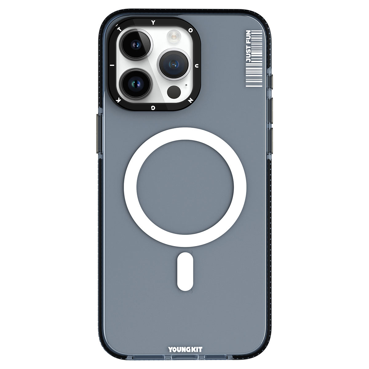 iPhone 15 Pro Kılıf M-safe Şarj Özellikli YoungKit Crystal Color Serisi Kılıf