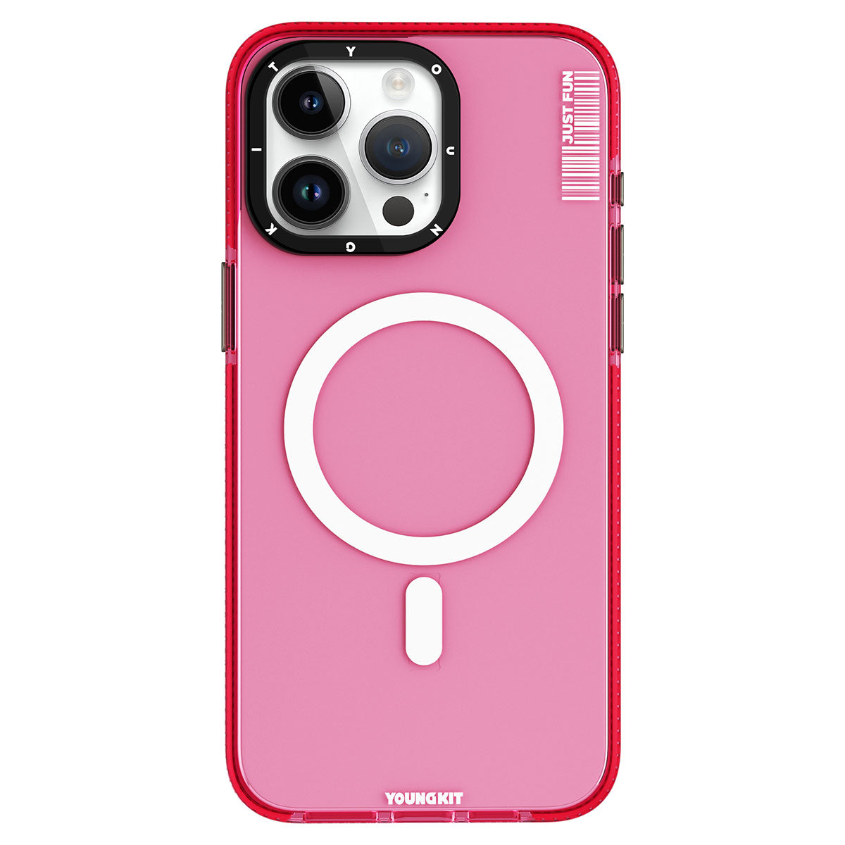 iPhone 15 Pro Kılıf M-safe Şarj Özellikli YoungKit Crystal Color Serisi Kılıf
