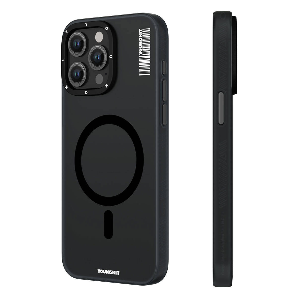 iPhone 15 Pro Kılıf M-safe Şarj Özellikli Youngkit Hidden Sand Serisi Kılıf