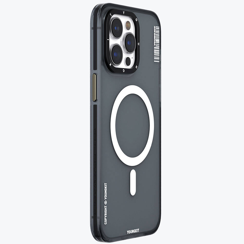 iPhone 15 Pro Kılıf M-safe Şarj Özellikli Youngkit Jiansha Serisi Kılıf