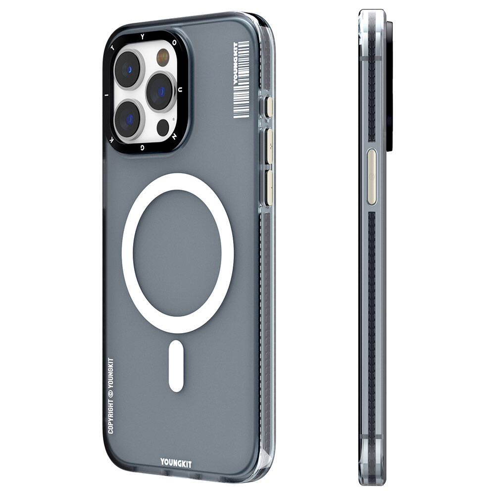 iPhone 15 Pro Kılıf M-safe Şarj Özellikli Youngkit Jiansha Serisi Kılıf