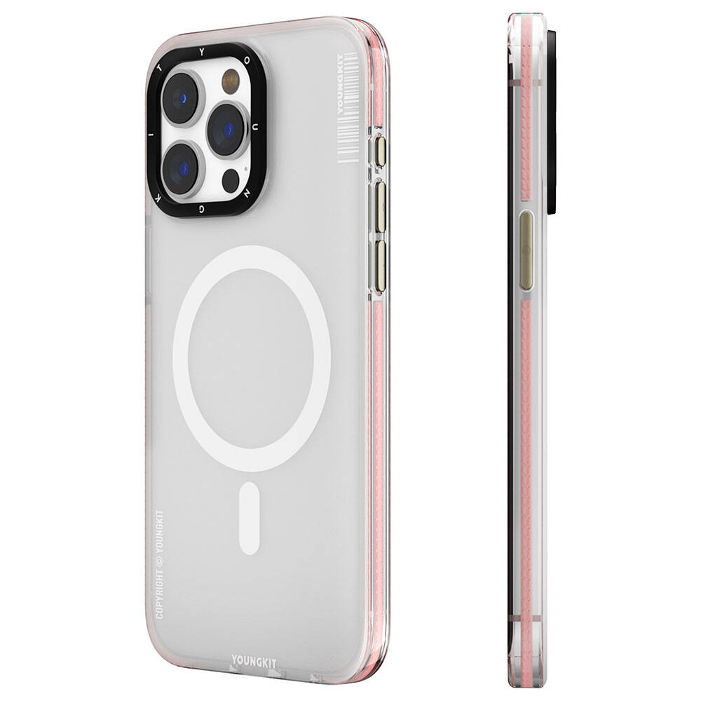 iPhone 15 Pro Kılıf M-safe Şarj Özellikli Youngkit Jiansha Serisi Kılıf