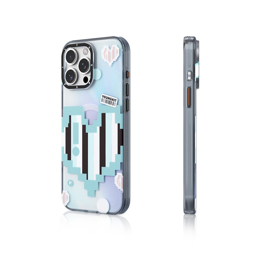 iPhone 15 Pro Kılıf M-safe Şarj Özellikli Youngkit Love Serisi Kılıf