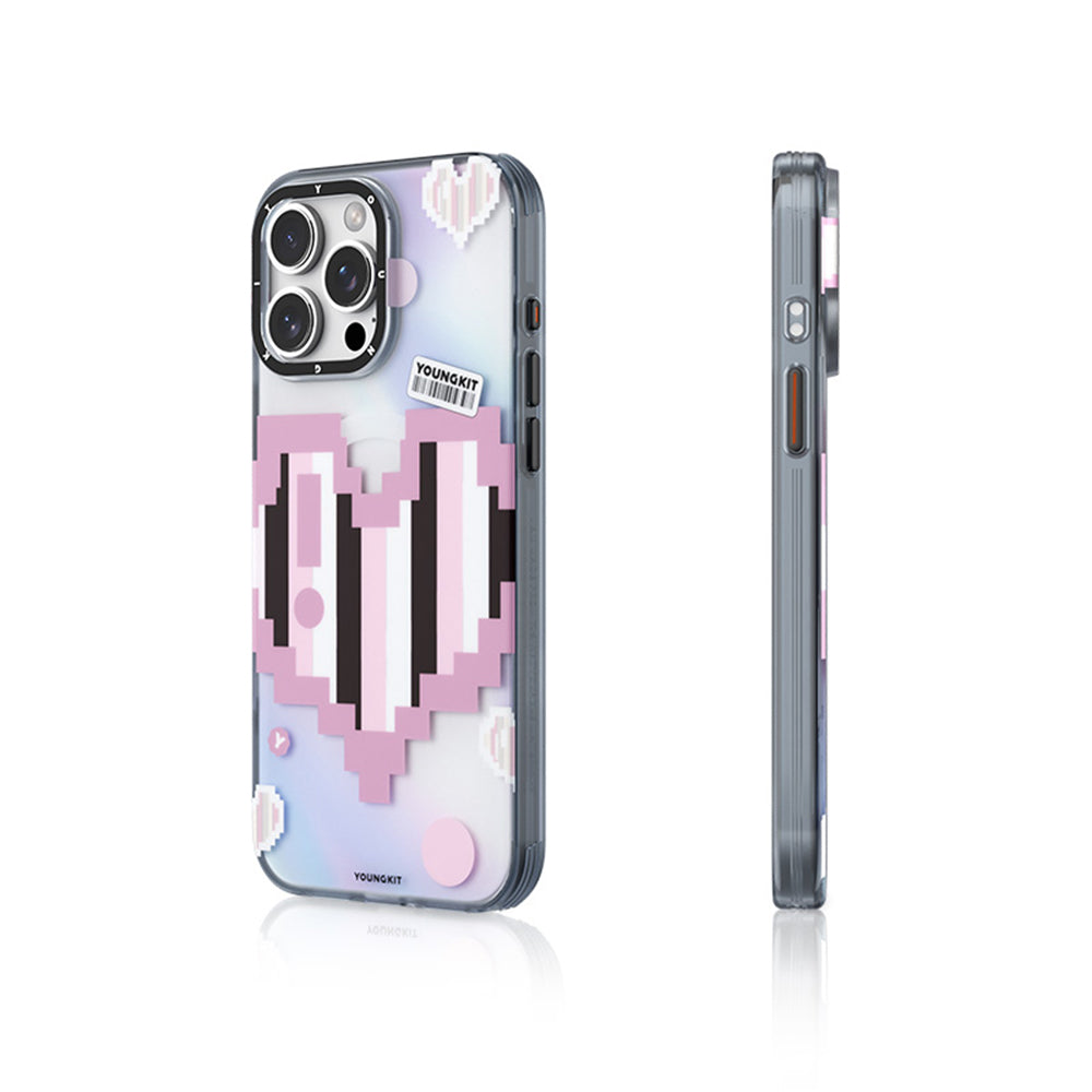 iPhone 15 Pro Kılıf M-safe Şarj Özellikli Youngkit Love Serisi Kılıf