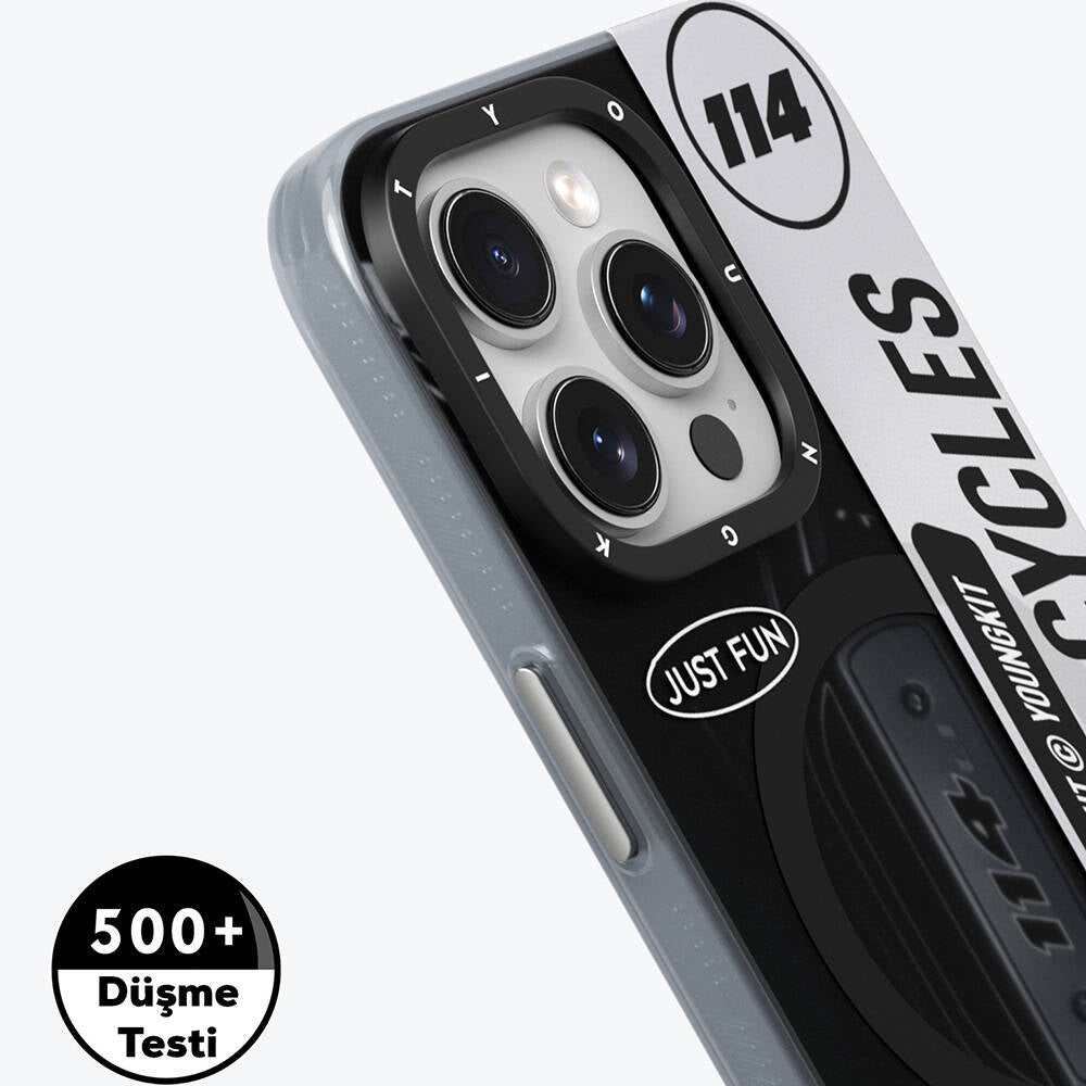 iPhone 15 Pro Kılıf M-safe Şarj Özellikli Youngkit Motorcycle Legend Serisi Kılıf
