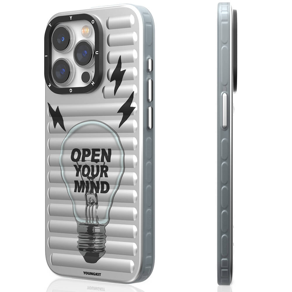 iPhone 15 Pro Kılıf M-safe Şarj Özellikli Youngkit Open Mind Serisi Kılıf