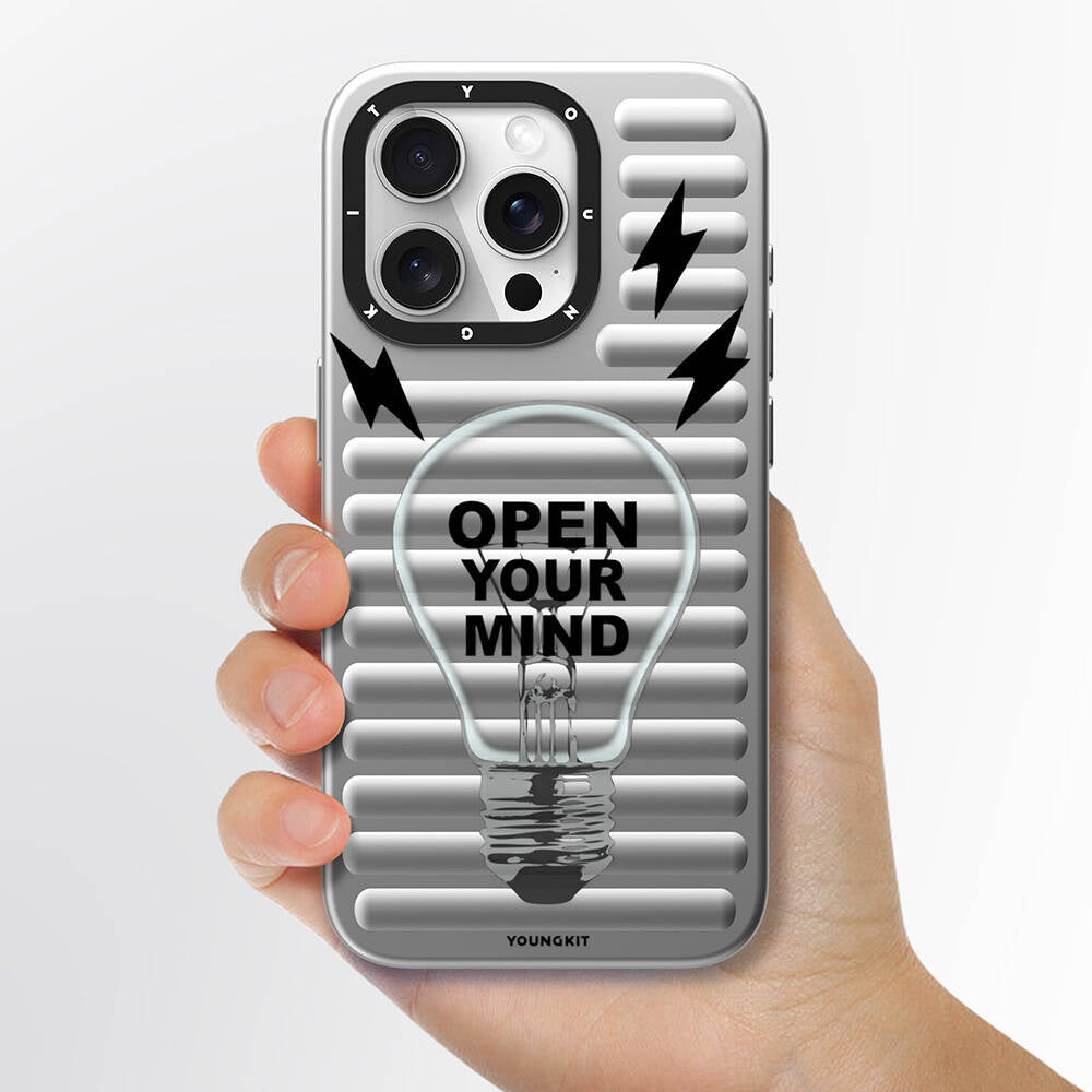 iPhone 15 Pro Kılıf M-safe Şarj Özellikli Youngkit Open Mind Serisi Kılıf
