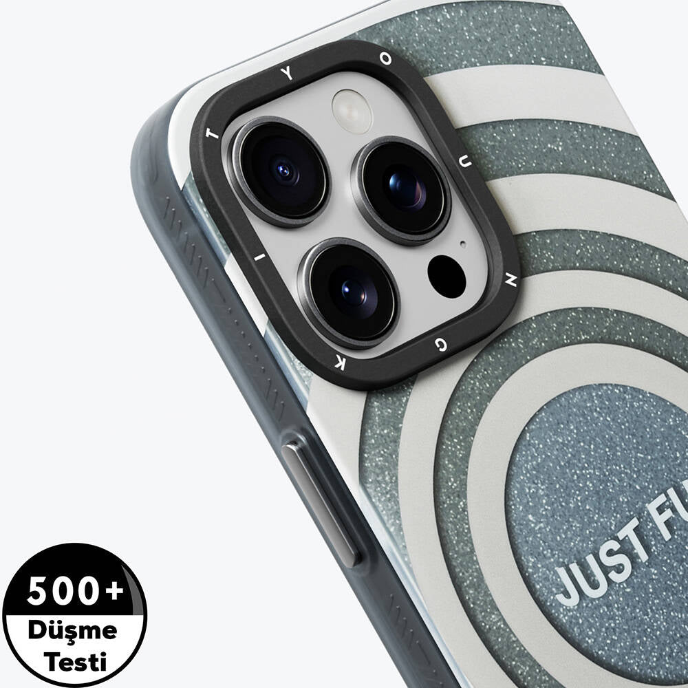 iPhone 15 Pro Kılıf M-safe Şarj Özellikli Youngkit Star Dazzle Serisi Kılıf