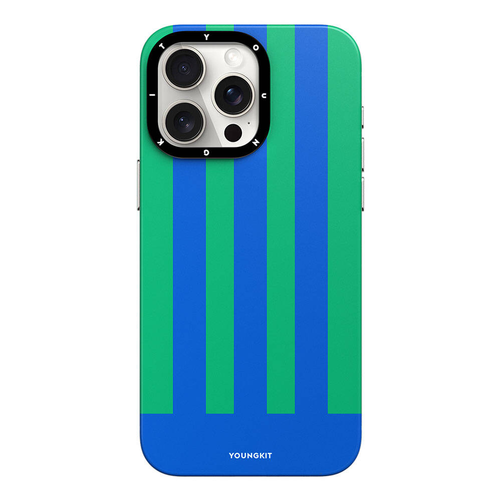 iPhone 15 Pro Kılıf M-safe Şarj Özellikli Youngkit Striped Piano Keys Serisi Kılıf