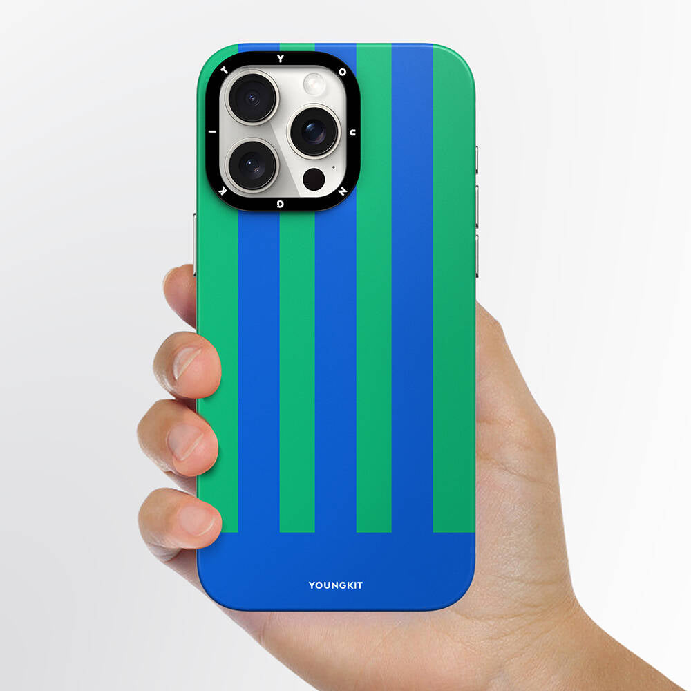 iPhone 15 Pro Kılıf M-safe Şarj Özellikli Youngkit Striped Piano Keys Serisi Kılıf
