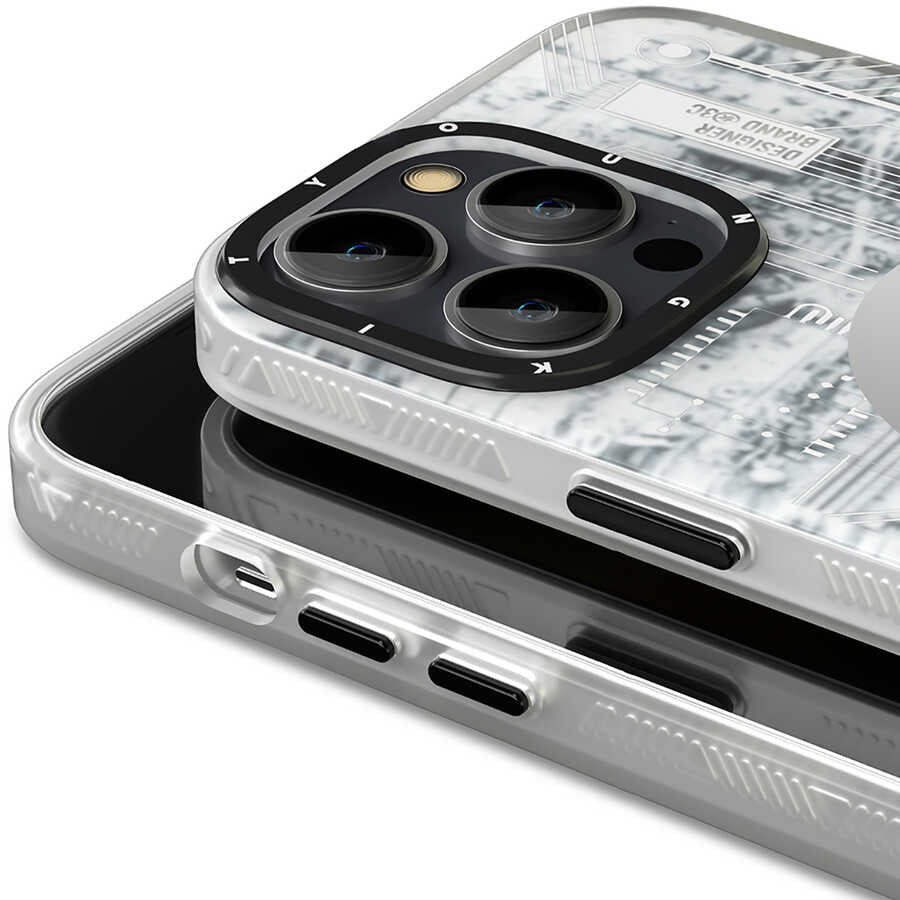 iPhone 15 Pro Kılıf M-safe Şarj Özellikli YoungKit Technology Serisi Kılıf