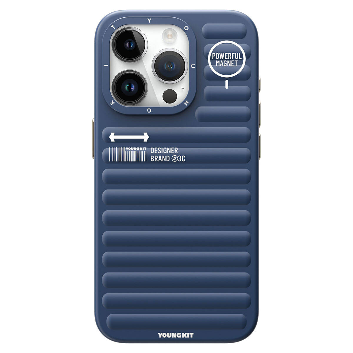 iPhone 15 Pro Kılıf Mat Renkli Tasarım YoungKit Original Serisi Kılıf
