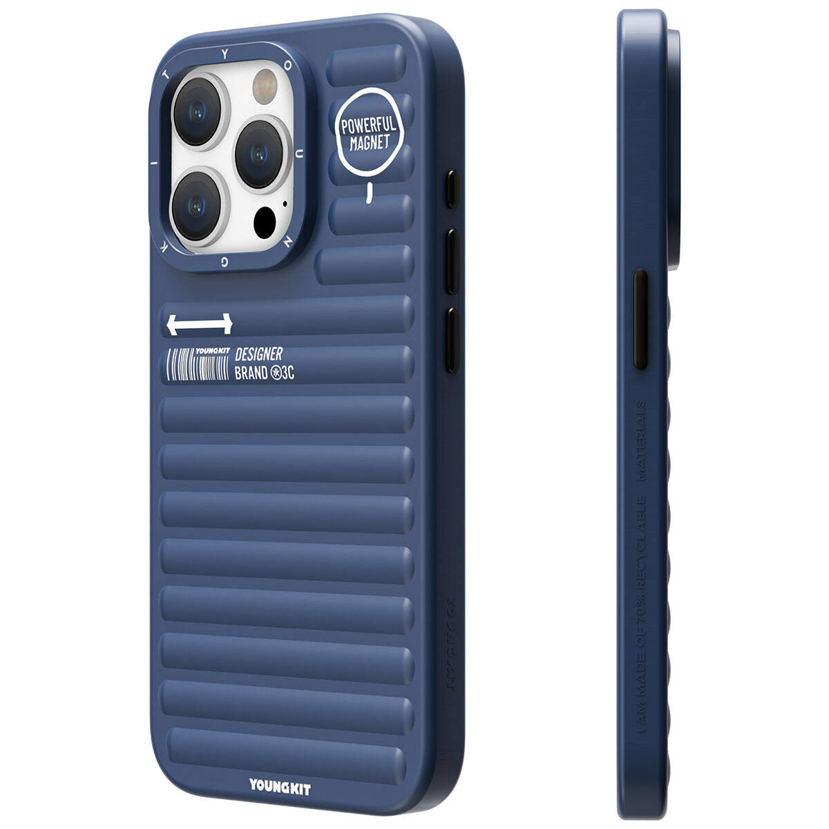 iPhone 15 Pro Kılıf Mat Renkli Tasarım YoungKit Original Serisi Kılıf